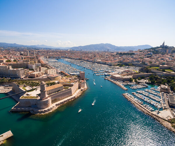 Port de Marseille en France